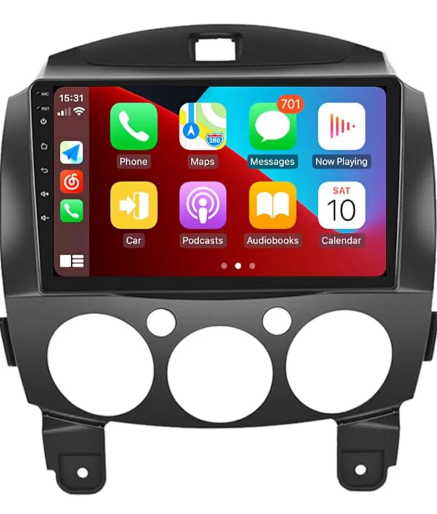 Radio Android 4+64 Carplay Qled Mazda 2 2008-2015