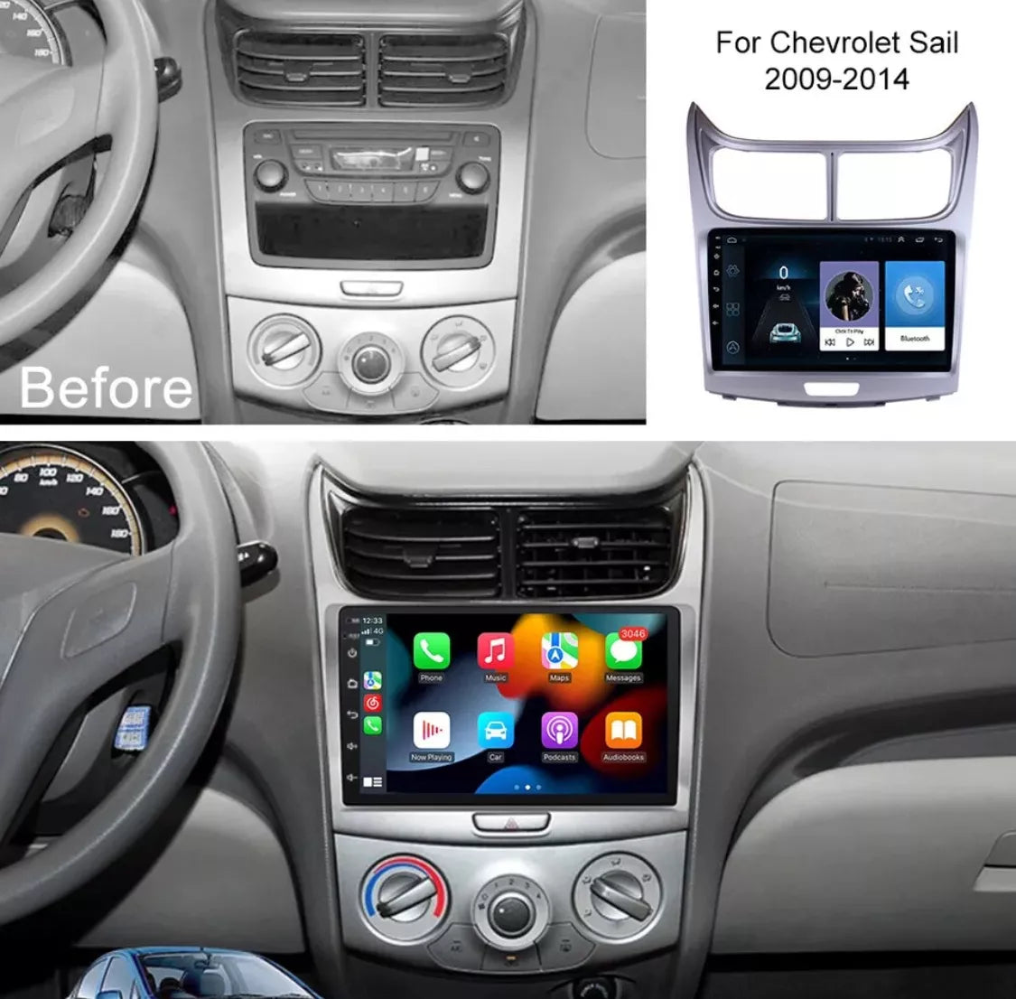 Radio Android Carplay Chevrolet Sail