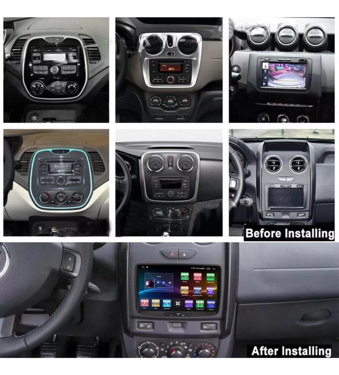 Radio Android Renault Logan Sandero Duster Captur Kwid Oroch