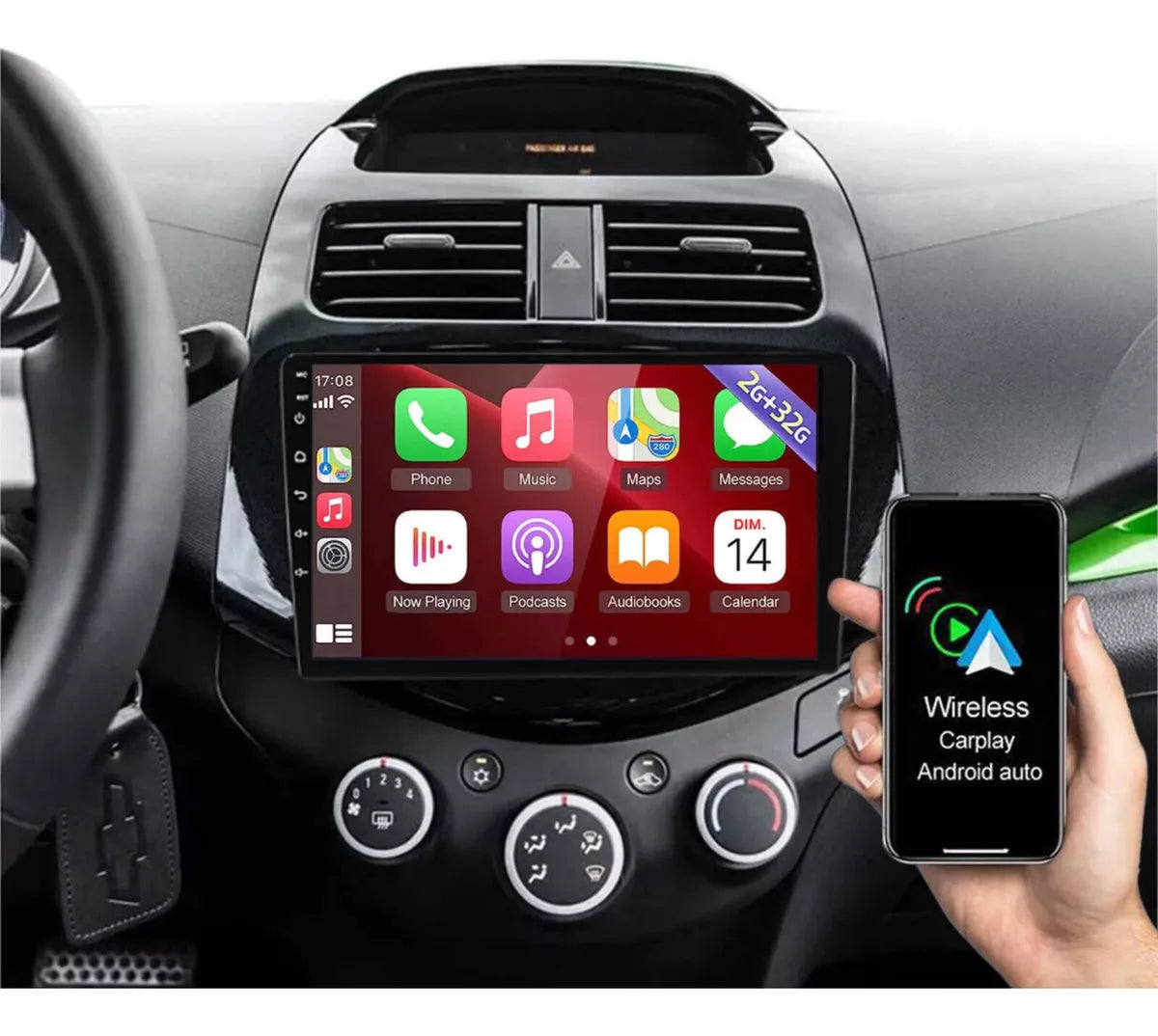 Radio Android Chevrolet Spark GT 2011 al 2018