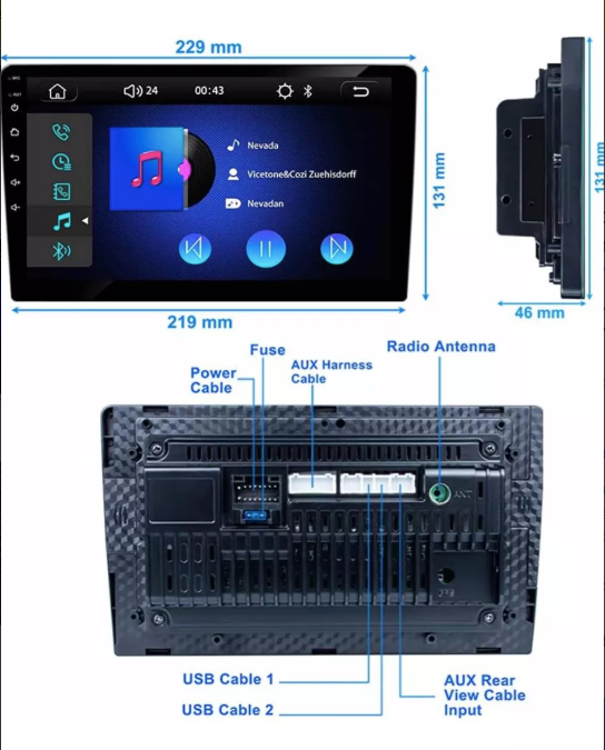 Radio Android 9 Pulgadas