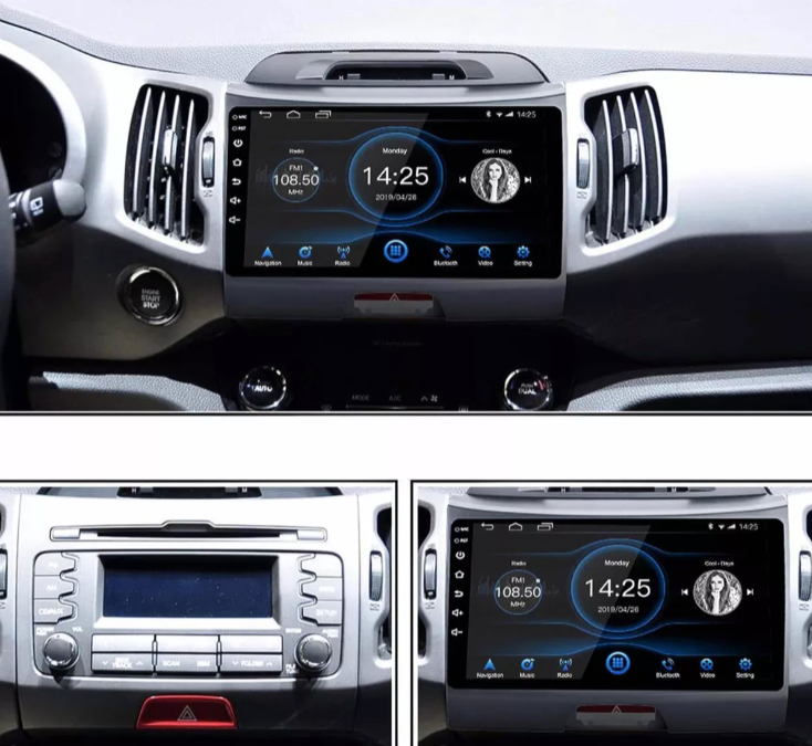 Radio Android Kia Sportage Revolution 2011 a 2016