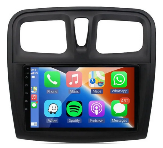 Radio Android Carplay 4+64 Renault Logan Sandero 2015-2023